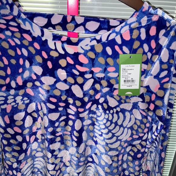 Lilly Pulitzer Olive Velour Dress Sparkling Grotto Size XXS ,XS - Picture 16 of 16